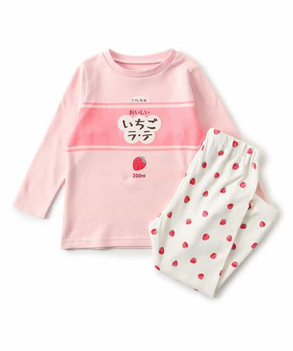 日本童裝 apres les cours 睡衣 80-130cm 男童款/女童款 秋季 TOPS PANTS 睡衣系列 おなかぺこぺこモチーフソックス