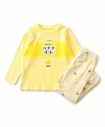 日本童裝 apres les cours 睡衣 80-130cm 男童款/女童款 秋季 TOPS PANTS 睡衣系列 おなかぺこぺこモチーフソックス
