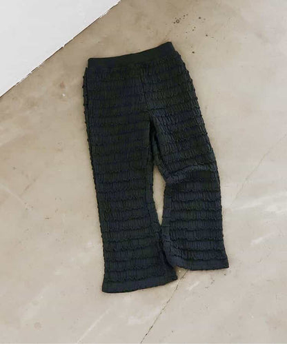 日本童裝 apres les cours 荷葉邊提花長褲 80-130cm 女童款 秋季 PANTS