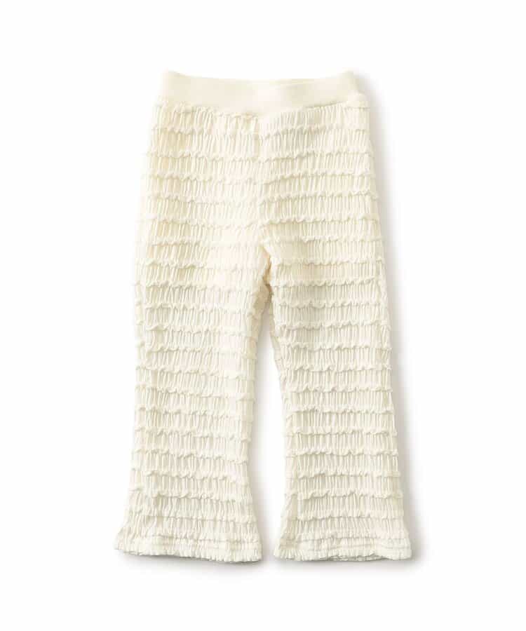 日本童裝 apres les cours 荷葉邊提花長褲 80-130cm 女童款 秋季 PANTS