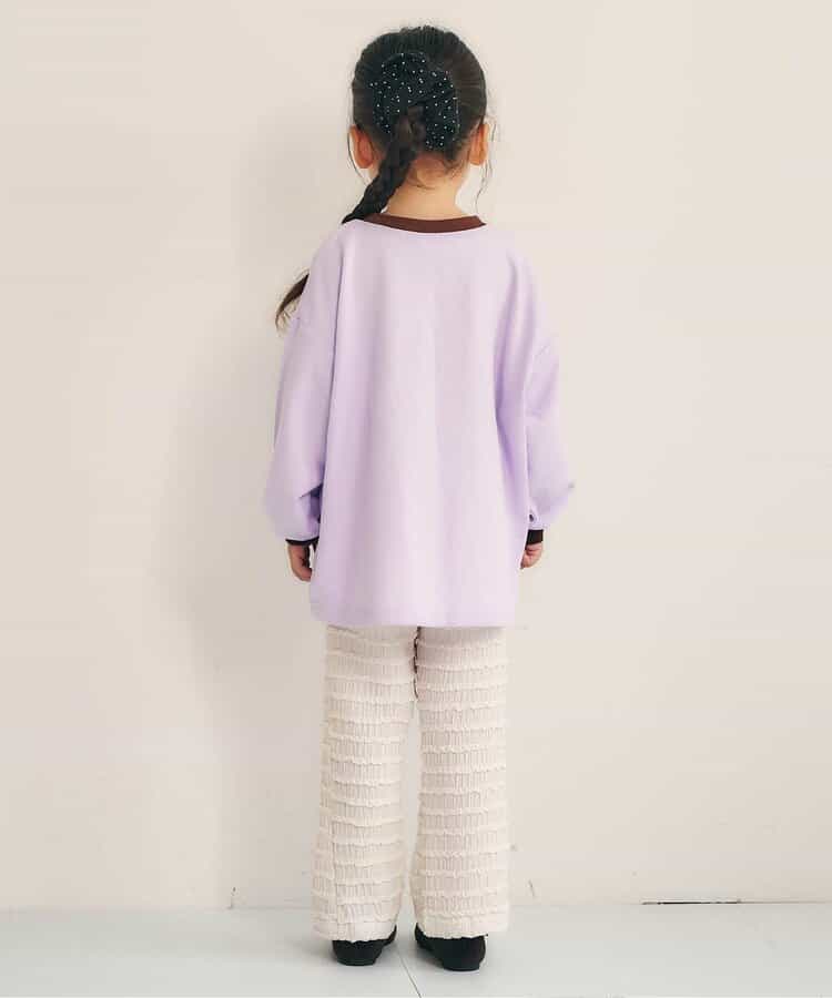 日本童裝 apres les cours 荷葉邊提花長褲 80-130cm 女童款 秋季 PANTS