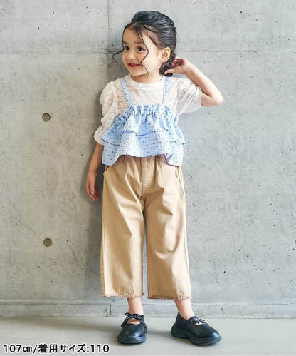 日本童裝 apres les cours 流蘇寬鬆褲 90-140cm 女童款 秋季 PANTS