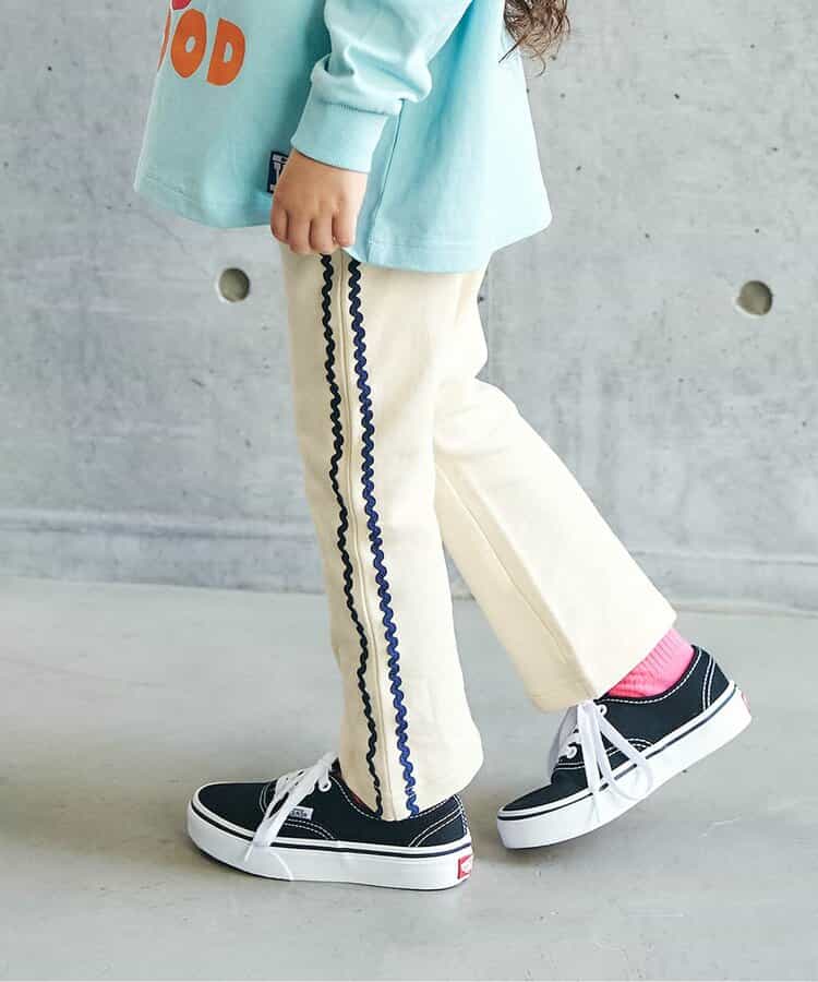 日本童裝 apres les cours 波浪紋喇叭褲 80-140cm 女童款 秋季 PANTS