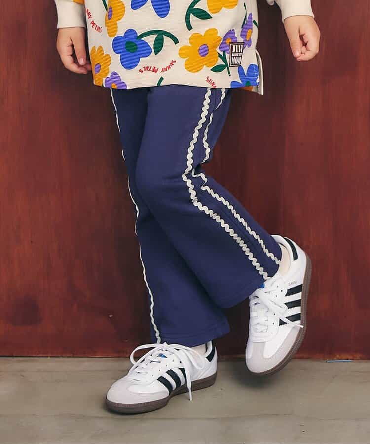 日本童裝 apres les cours 波浪紋喇叭褲 80-140cm 女童款 秋季 PANTS