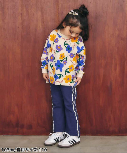 日本童裝 apres les cours 波浪紋喇叭褲 80-140cm 女童款 秋季 PANTS