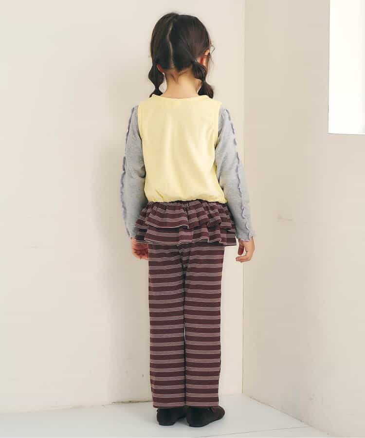 日本童裝 apres les cours 羅紋背心及上衣兩件套裝 90-140cm 女童款 秋季 TOPS
