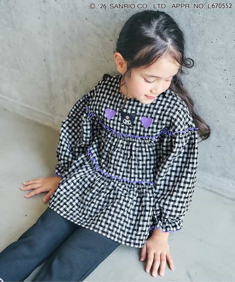 日本童裝 apres les cours x Sanrio 刺繡圖案上衣 80-140cm 女童款 秋季 TOPS