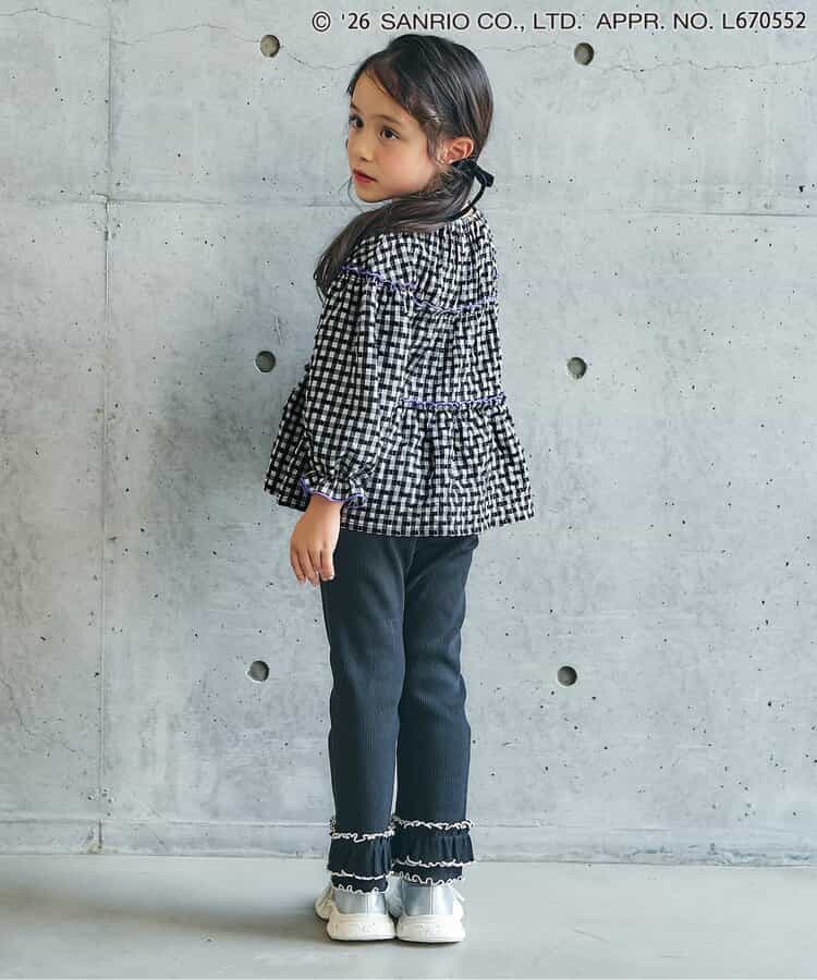 日本童裝 apres les cours x Sanrio 刺繡圖案上衣 80-140cm 女童款 秋季 TOPS