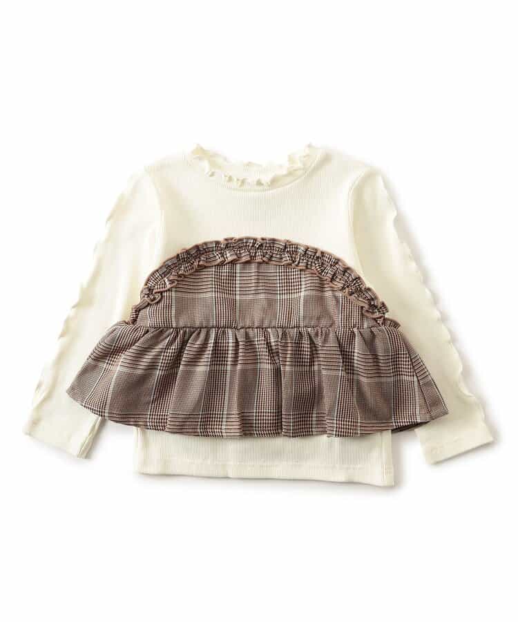 日本童裝 apres les cours 假兩件抹胸式上衣 80-140cm 女童款 秋季 TOPS