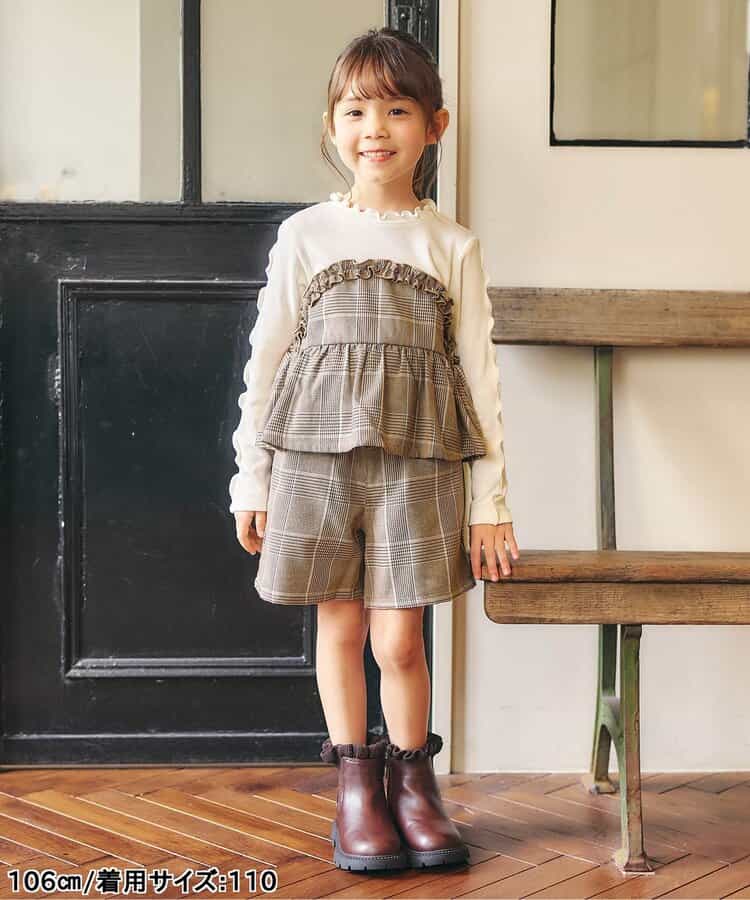 日本童裝 apres les cours 假兩件抹胸式上衣 80-140cm 女童款 秋季 TOPS