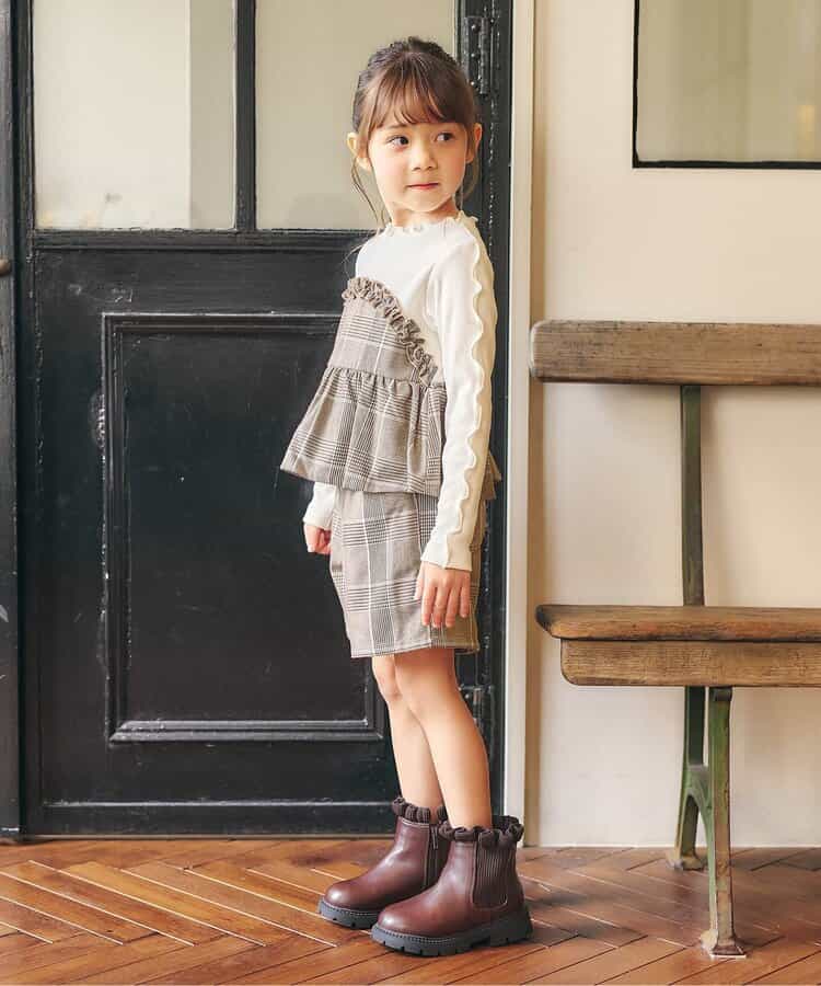 日本童裝 apres les cours 假兩件抹胸式上衣 80-140cm 女童款 秋季 TOPS