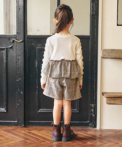 日本童裝 apres les cours 假兩件抹胸式上衣 80-140cm 女童款 秋季 TOPS