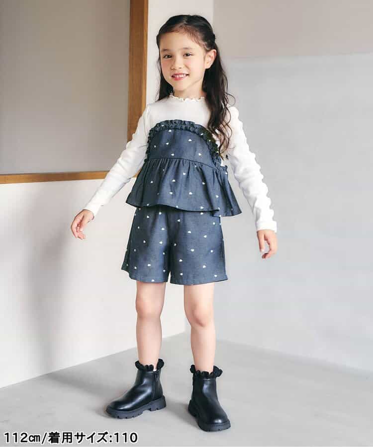 日本童裝 apres les cours 假兩件抹胸式上衣 80-140cm 女童款 秋季 TOPS