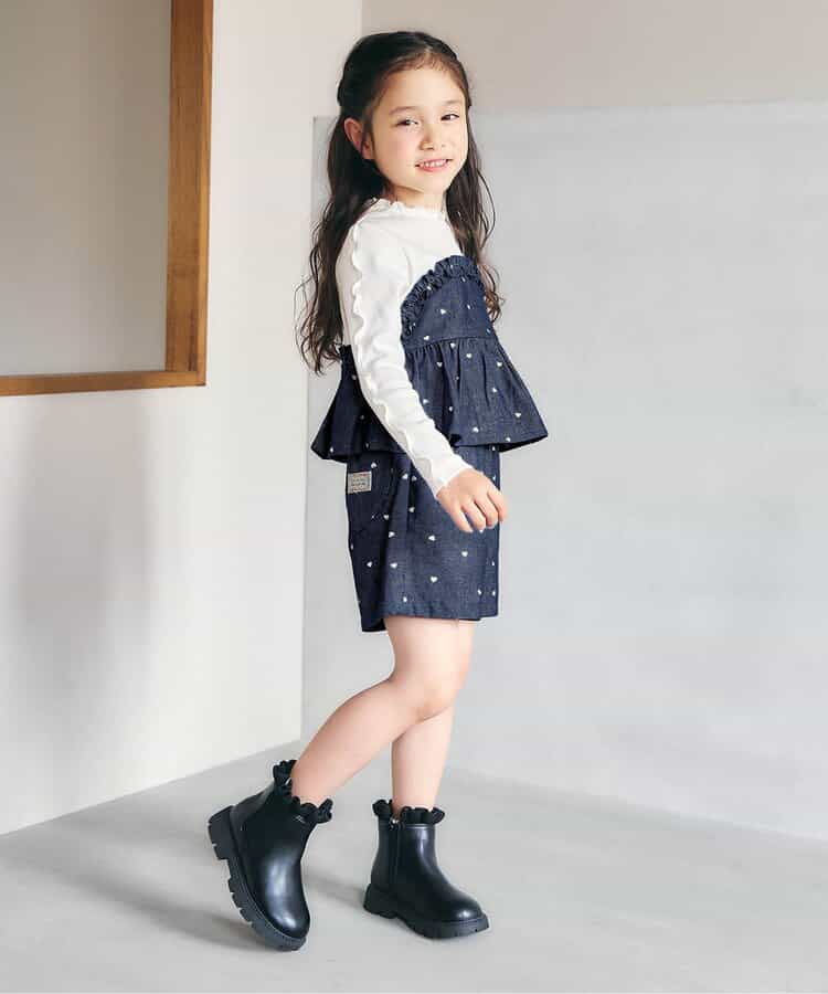 日本童裝 apres les cours 假兩件抹胸式上衣 80-140cm 女童款 秋季 TOPS