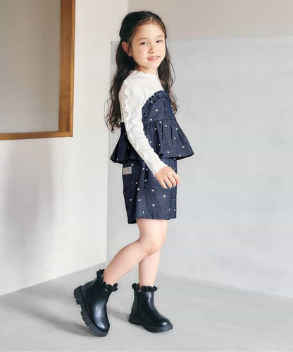 日本童裝 apres les cours 假兩件抹胸式上衣 80-140cm 女童款 秋季 TOPS