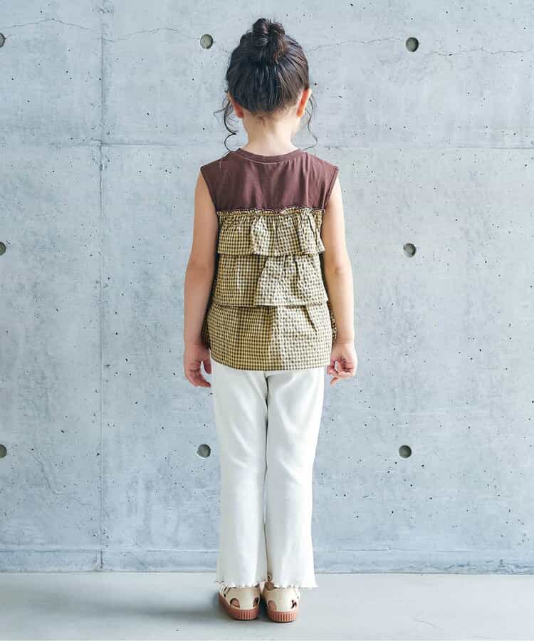 日本童裝 apres les cours 層疊背心上衣 80-140cm 女童款 秋季 TOPS 聖誕紅/新年紅