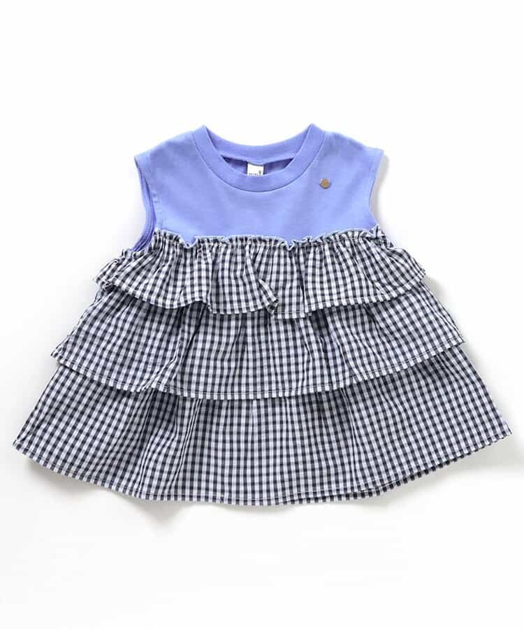 日本童裝 apres les cours 層疊背心上衣 80-140cm 女童款 秋季 TOPS 聖誕紅/新年紅