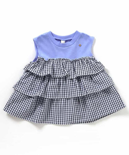 日本童裝 apres les cours 層疊背心上衣 80-140cm 女童款 秋季 TOPS 聖誕紅/新年紅