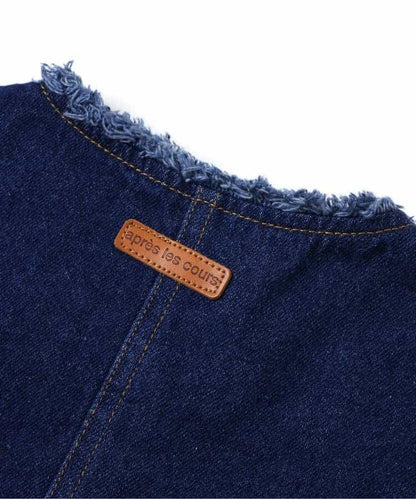 日本童裝 apres les cours 心形口袋牛仔外套 90-140cm 女童款 秋季 OUTERWEAR