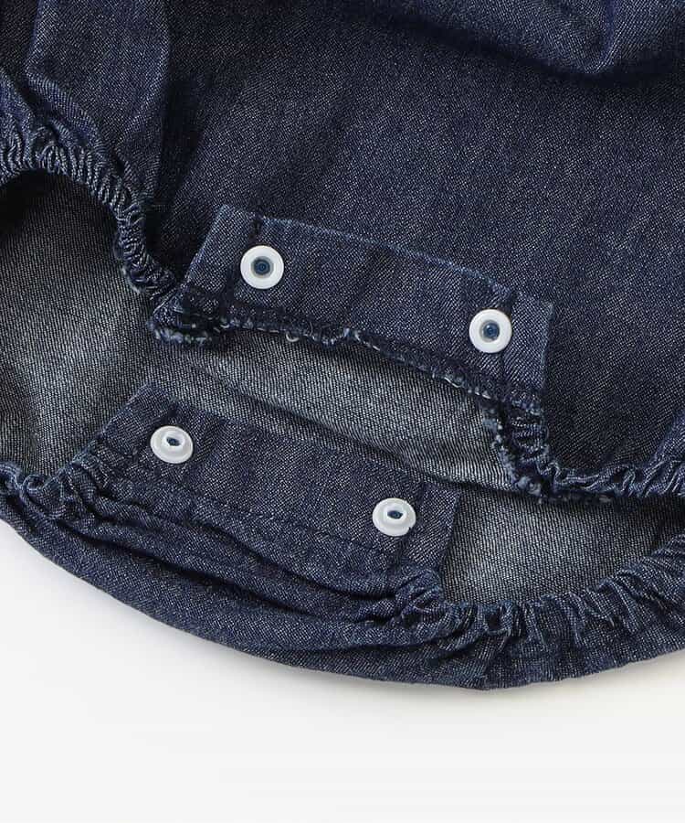 日本童裝 apres les cours 十字繡連衣 70-80cm 女童款 初生嬰兒 秋季 Jumpsuit