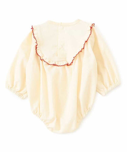 日本童裝 apres les cours 十字繡連衣 70-80cm 女童款 初生嬰兒 秋季 Jumpsuit