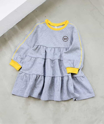日本童裝 apres les cours 波浪層疊連身裙 80-140cm 女童款 秋季 DRESSES