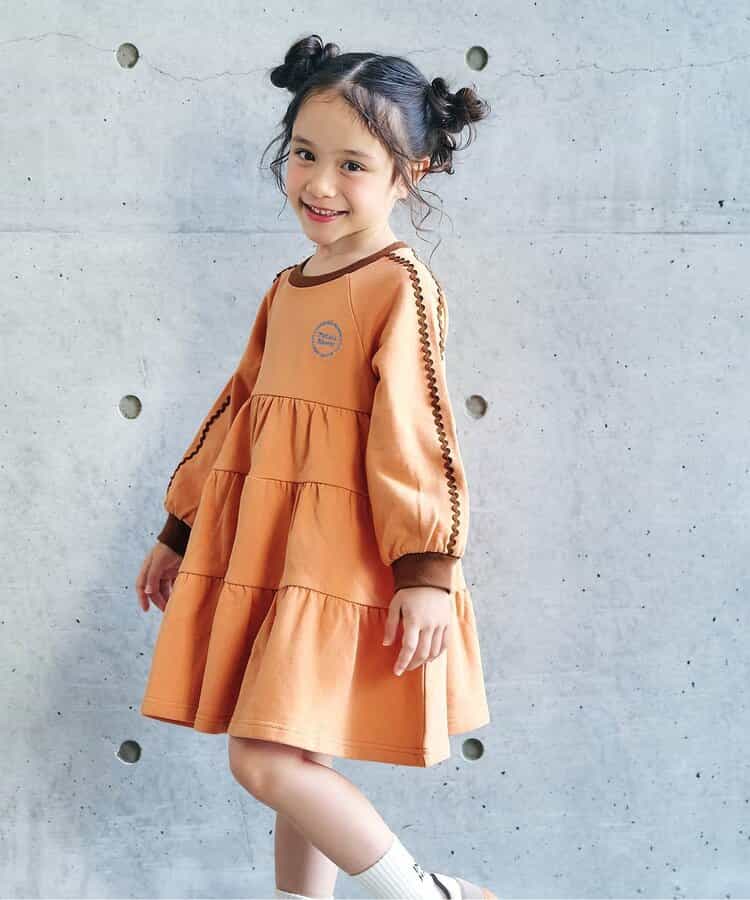 日本童裝 apres les cours 波浪層疊連身裙 80-140cm 女童款 秋季 DRESSES