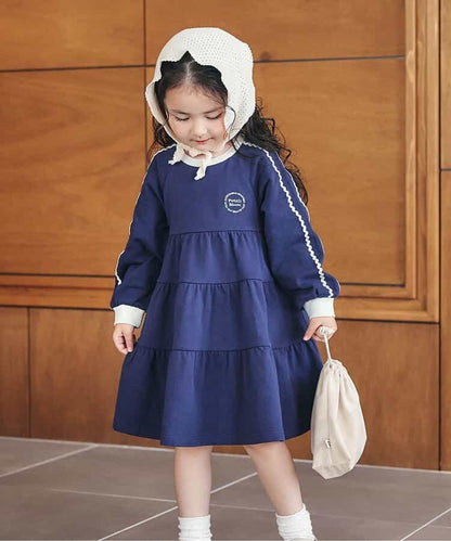 日本童裝 apres les cours 波浪層疊連身裙 80-140cm 女童款 秋季 DRESSES