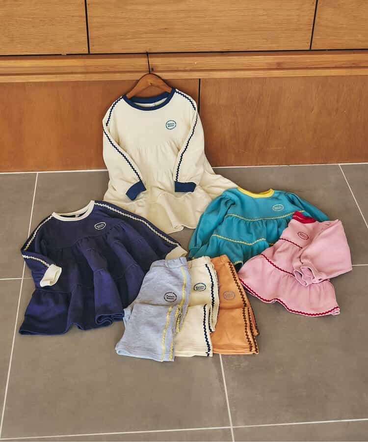 日本童裝 apres les cours 波浪層疊連身裙 80-140cm 女童款 秋季 DRESSES