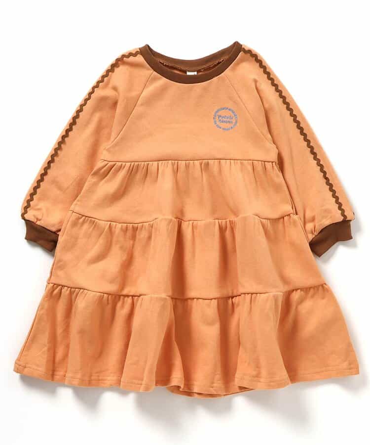 日本童裝 apres les cours 波浪層疊連身裙 80-140cm 女童款 秋季 DRESSES