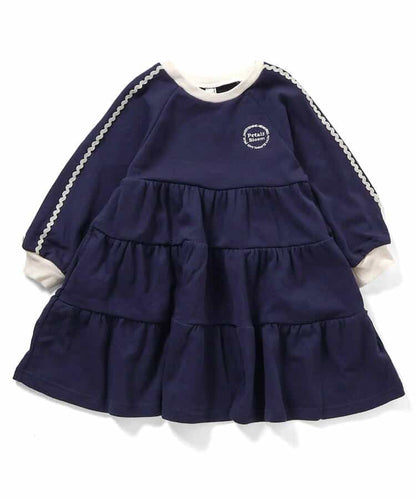 日本童裝 apres les cours 波浪層疊連身裙 80-140cm 女童款 秋季 DRESSES