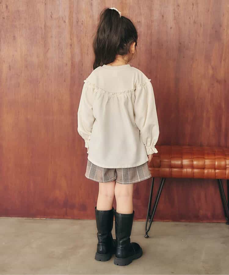 日本童裝 apres les cours 羅紋心型刺繡上衣 90-140cm 女童款 秋季 TOPS