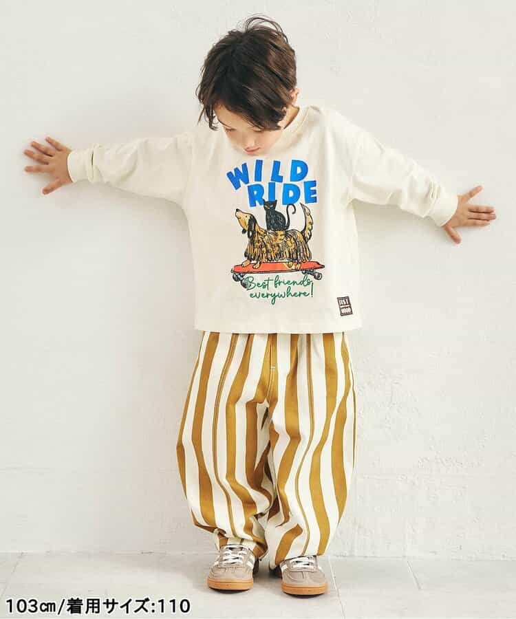 日本童裝 apres les cours 印花圖案上衣 80-130cm 男童款/女童款 秋季 TOPS