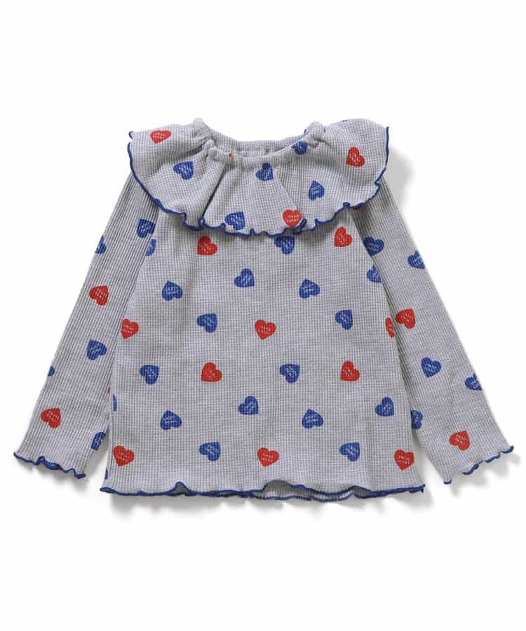 日本童裝 apres les cours 華夫格紋大領上衣 80-140cm 女童款 秋季 TOPS