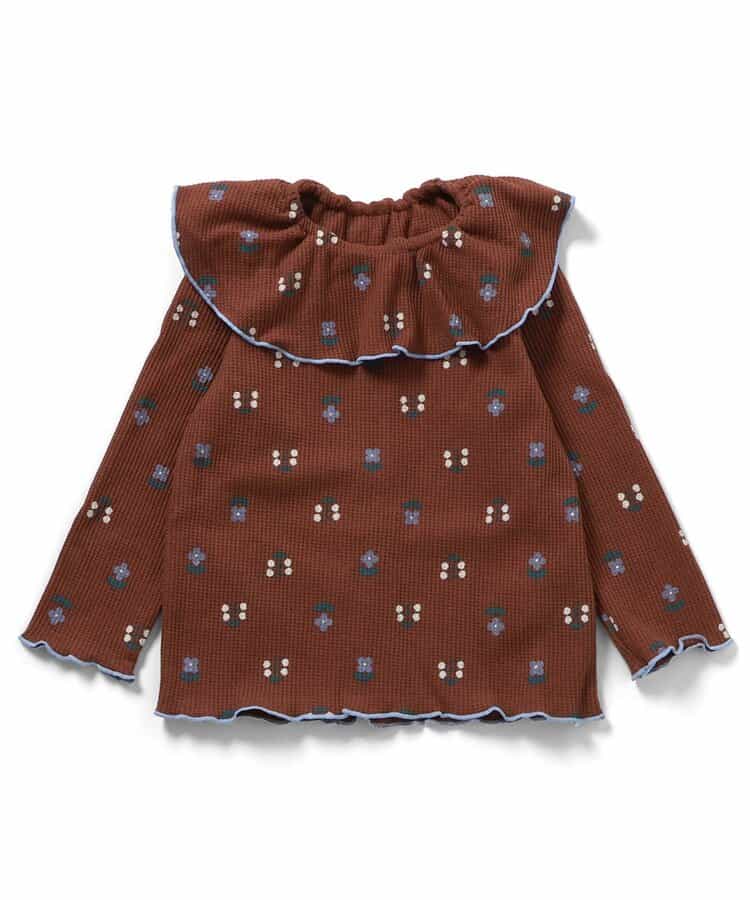 日本童裝 apres les cours 華夫格紋大領上衣 80-140cm 女童款 秋季 TOPS