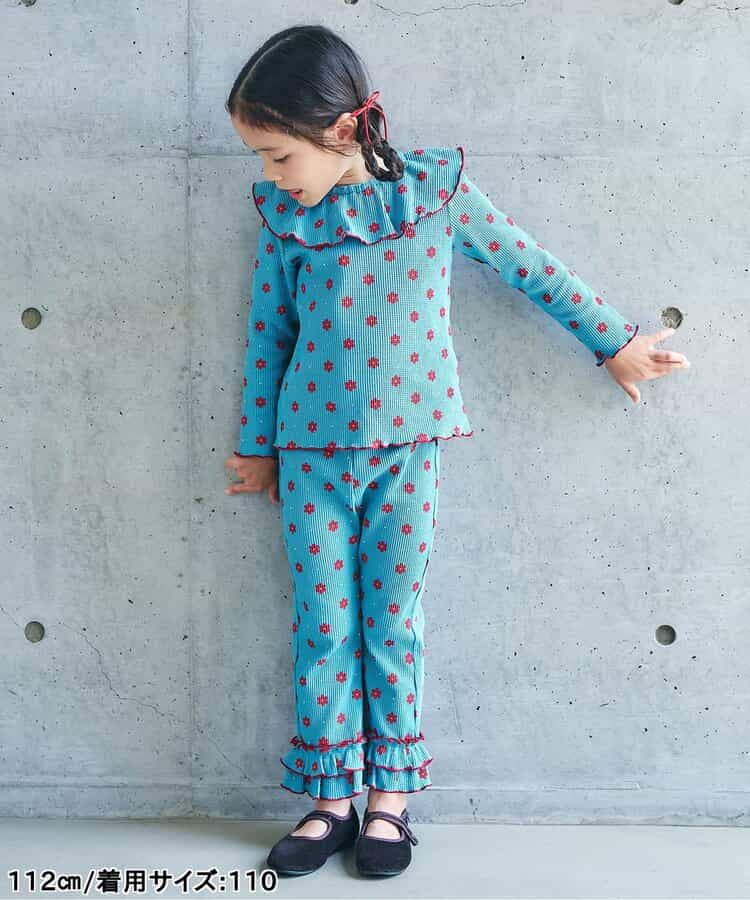 日本童裝 apres les cours 華夫格紋大領上衣 80-140cm 女童款 秋季 TOPS