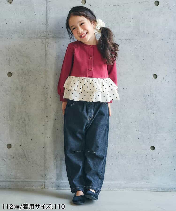 日本童裝 apres les cours 心型口袋長褲 80-140cm 女童款 秋季 PANTS 聖誕紅/新年紅