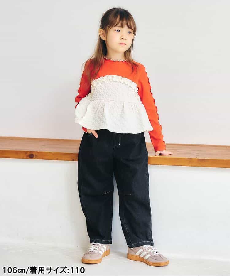 日本童裝 apres les cours 心型口袋長褲 80-140cm 女童款 秋季 PANTS 聖誕紅/新年紅