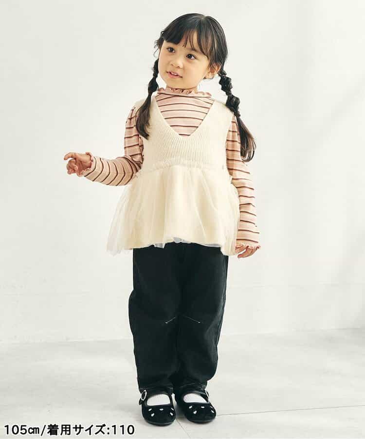 日本童裝 apres les cours 心型口袋長褲 80-140cm 女童款 秋季 PANTS 聖誕紅/新年紅