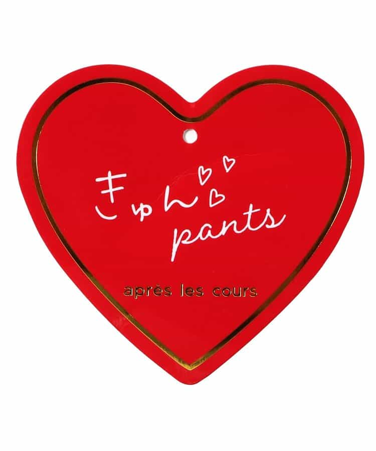 日本童裝 apres les cours 心型口袋長褲 80-140cm 女童款 秋季 PANTS 聖誕紅/新年紅