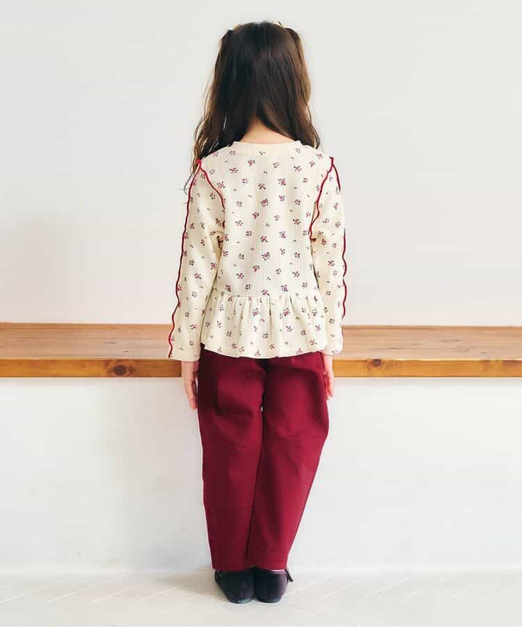 日本童裝 apres les cours 心型口袋長褲 80-140cm 女童款 秋季 PANTS 聖誕紅/新年紅