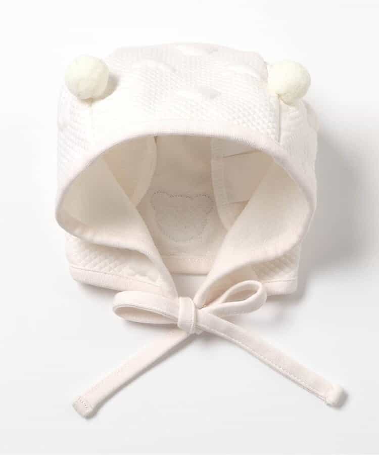 日本直送 apres les cours x tiny bear Palette 提花針織帽 46-48cm 初生嬰兒 帽系列 聖誕紅/新年紅