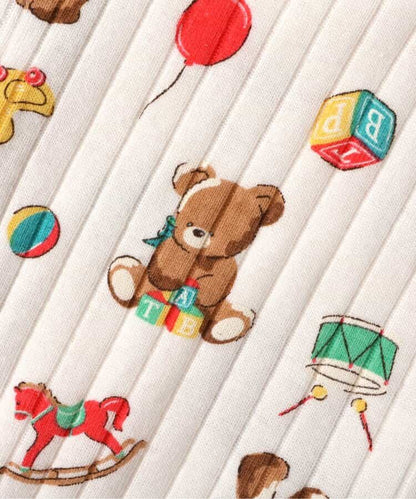 日本童裝 apres les cours x tiny bear Palette 翻領連身衣 60-80cm 男童款/女童款 初生嬰兒 秋季 Jumpsuit