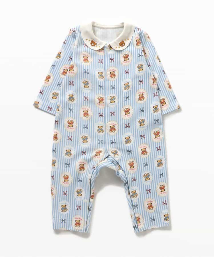 日本童裝 apres les cours x tiny bear Palette 翻領連身衣 60-80cm 男童款/女童款 初生嬰兒 秋季 Jumpsuit