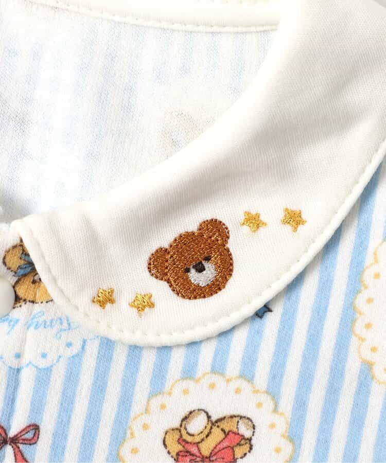 日本童裝 apres les cours x tiny bear Palette 翻領連身衣 60-80cm 男童款/女童款 初生嬰兒 秋季 Jumpsuit