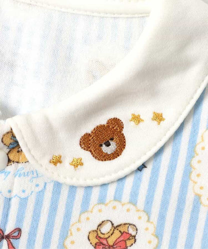 日本童裝 apres les cours x tiny bear Palette 翻領連身衣 60-80cm 男童款/女童款 初生嬰兒 秋季 Jumpsuit