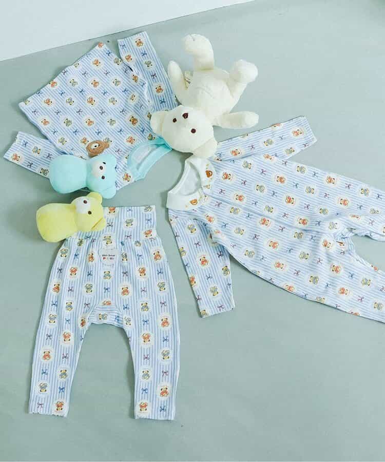 日本童裝 apres les cours x tiny bear Palette 翻領連身衣 60-80cm 男童款/女童款 初生嬰兒 秋季 Jumpsuit