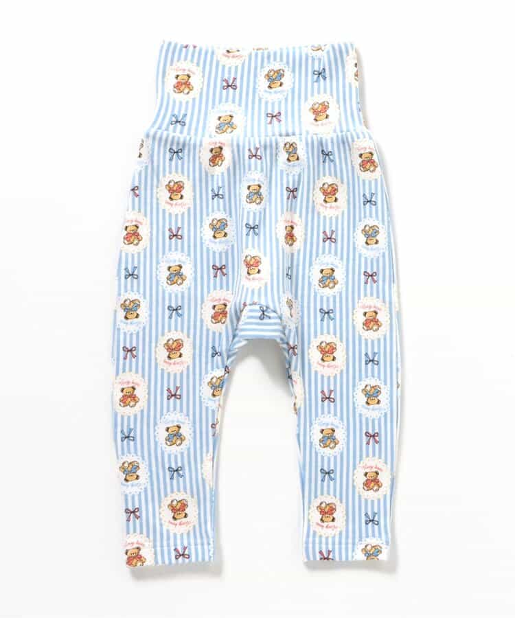 日本童裝 apres les cours x tiny bear Palette 印花長褲 70-90cm 男童款/女童款 初生嬰兒 秋季 PANTS 聖誕紅/新年紅