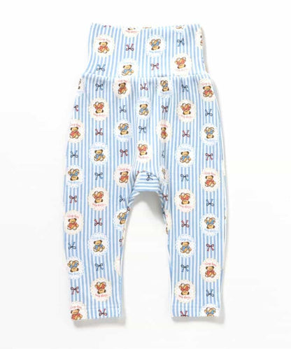 日本童裝 apres les cours x tiny bear Palette 印花長褲 70-90cm 男童款/女童款 初生嬰兒 秋季 PANTS 聖誕紅/新年紅