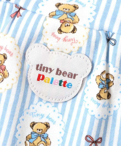 日本童裝 apres les cours x tiny bear Palette 印花長褲 70-90cm 男童款/女童款 初生嬰兒 秋季 PANTS 聖誕紅/新年紅